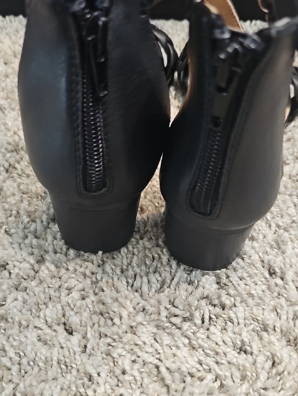 NWOT DV by Dolce Vita Black Braided Ankle-Strap Sandals